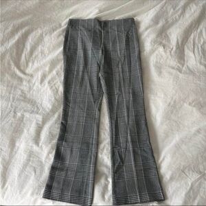 Zara Black and White Houndstooth Pants